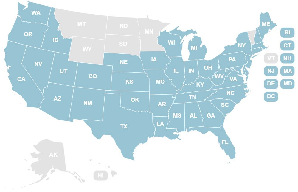 map of Critter Control locations