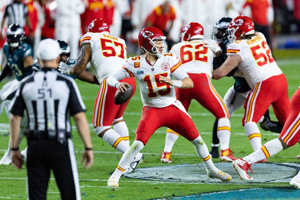 photo of an NFL football game