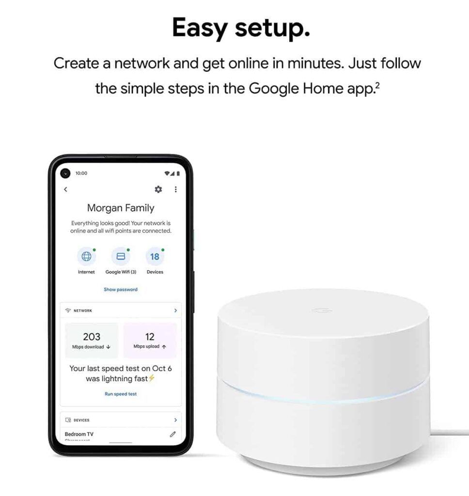 Google WiFi AC1200 Setup