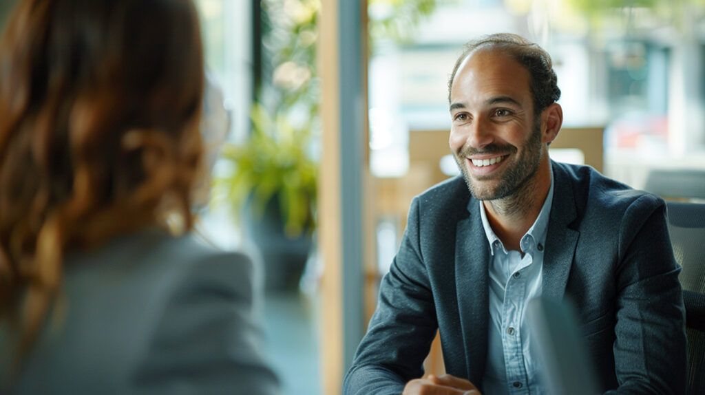 photo of a man applying for a personal loan