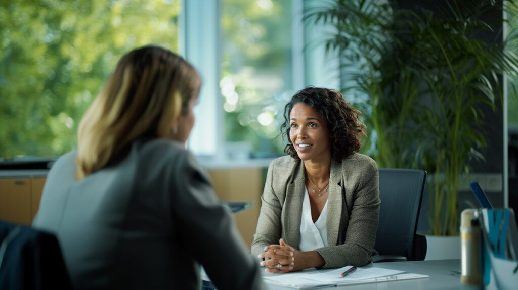photo of a woman applying for a personal loan