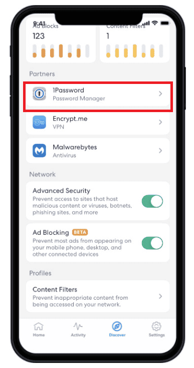 EERO 1password feature