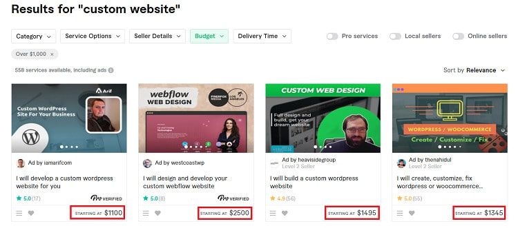 Fiverr-custom-websites