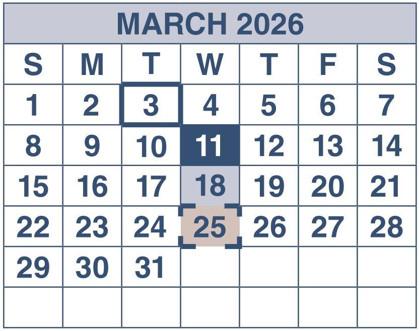 March 2026 - SSDI & SSI Payment Schedule