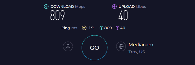 Netgear CAX30 Speed Test