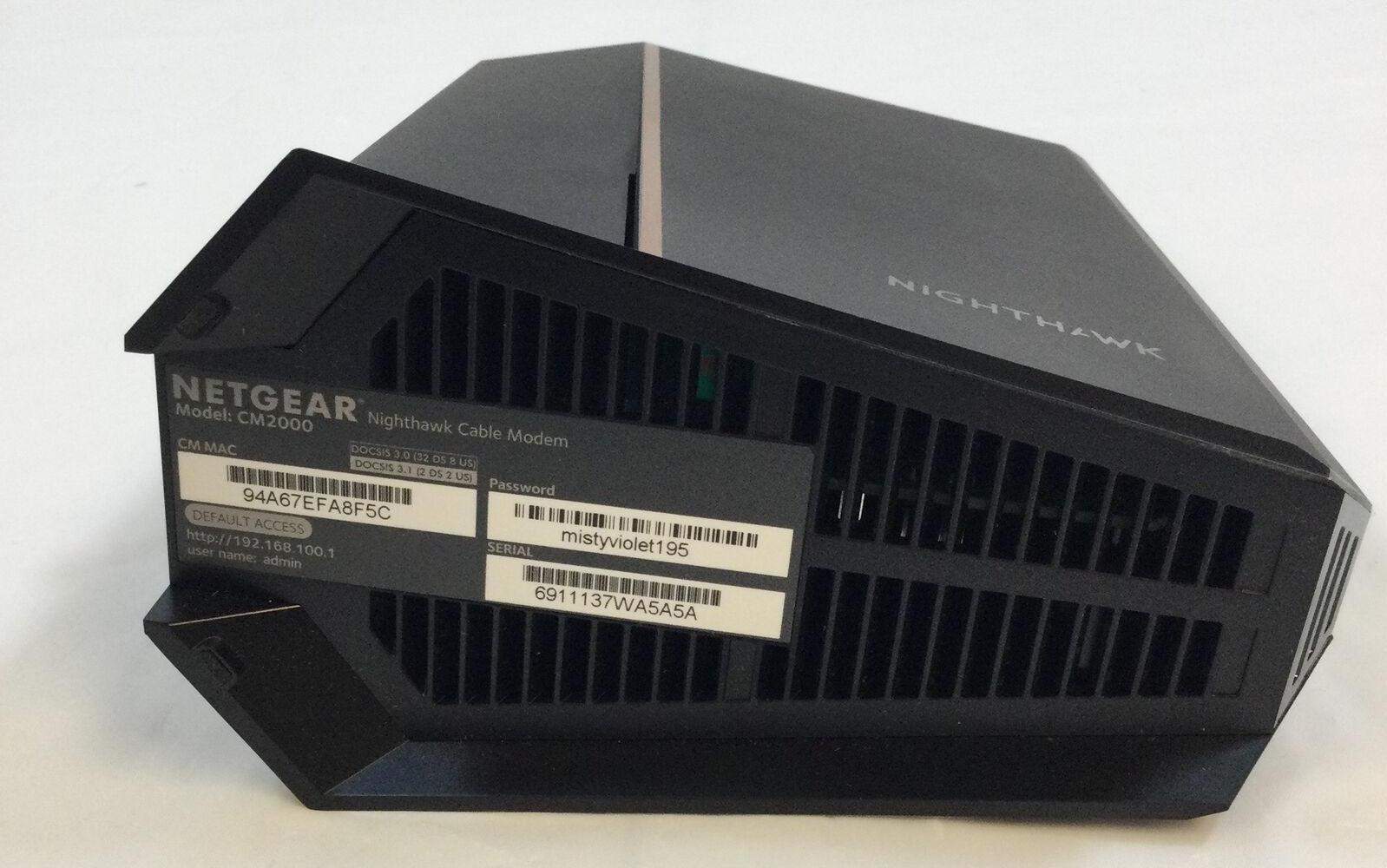 Netgear CM2000 Bottom