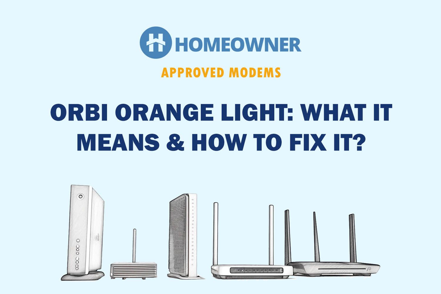 Orange light on the Orbi