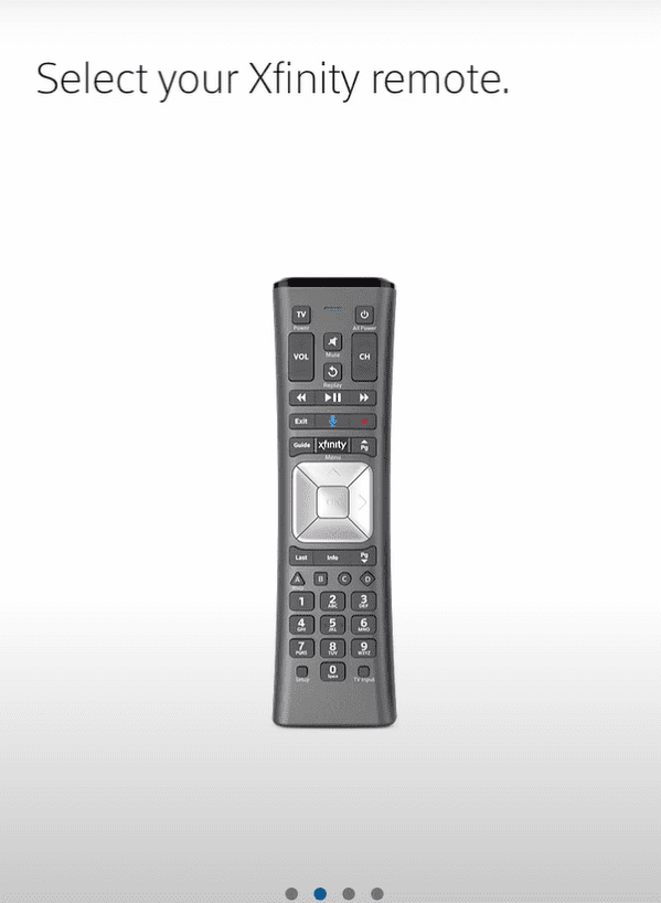 Navigate and select your remote and choose to continue