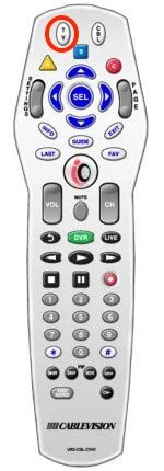 Finally press the TV button to store the code.