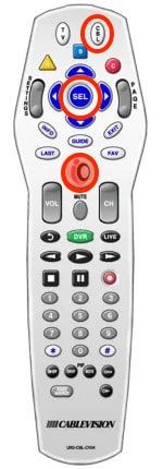 Press & hold CBL & SEL until the iO button lights