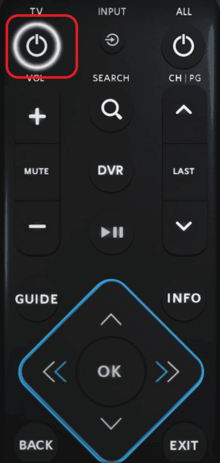 Press the TV button once