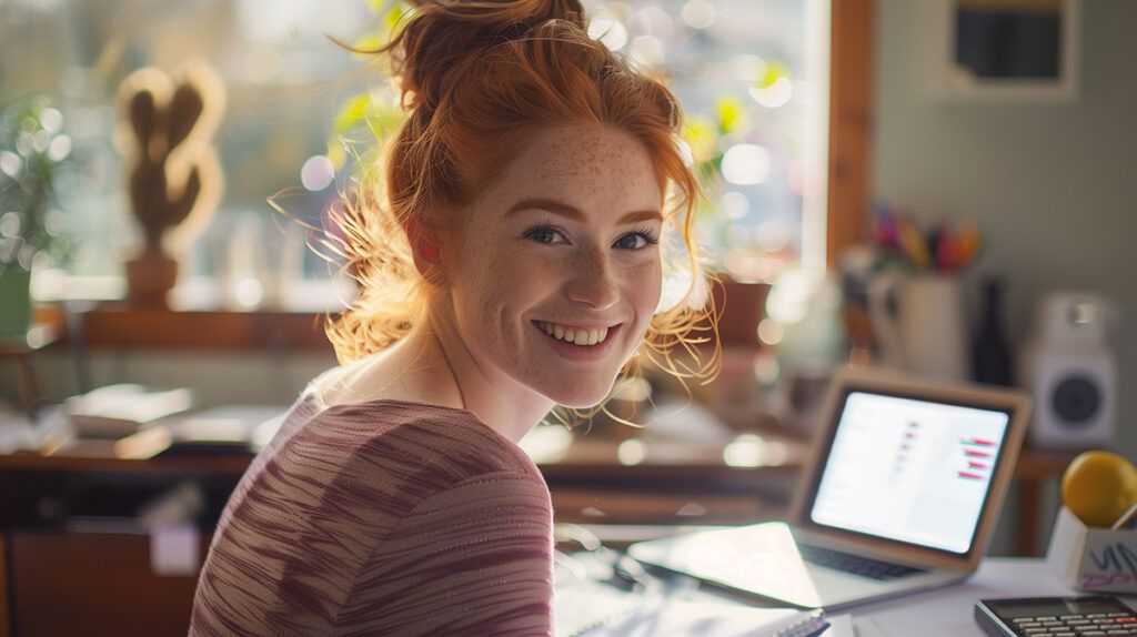photo of a woman saving money with Quicken Simplifi