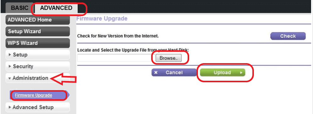 Go to the Advanced settings and click on Administration settings