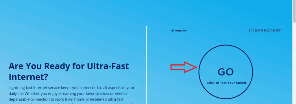 Breezeline Speed Test