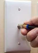 Plug in the coaxial cable