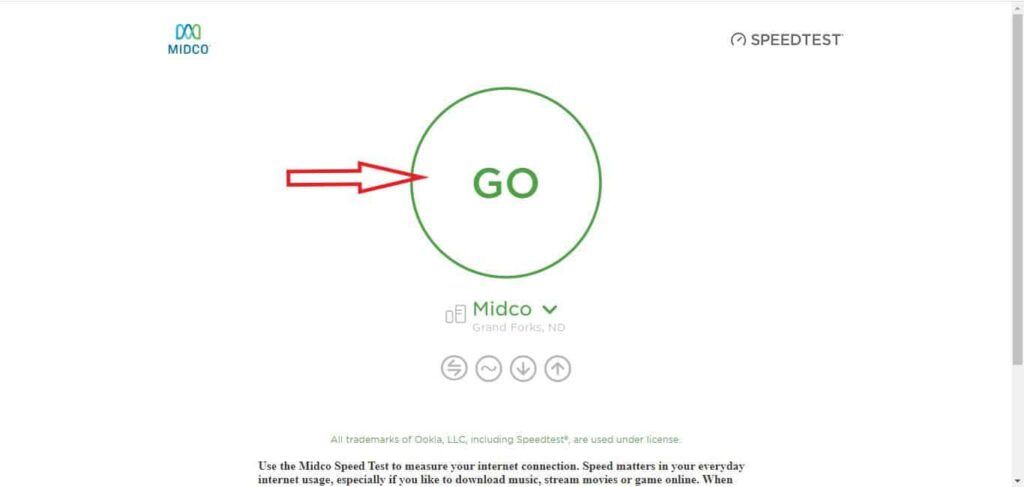 Midco speed test