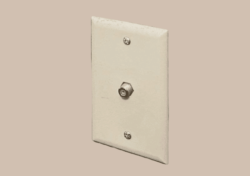 Coaxial wall outlet