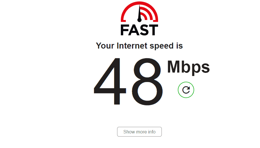 Sparklight speed test