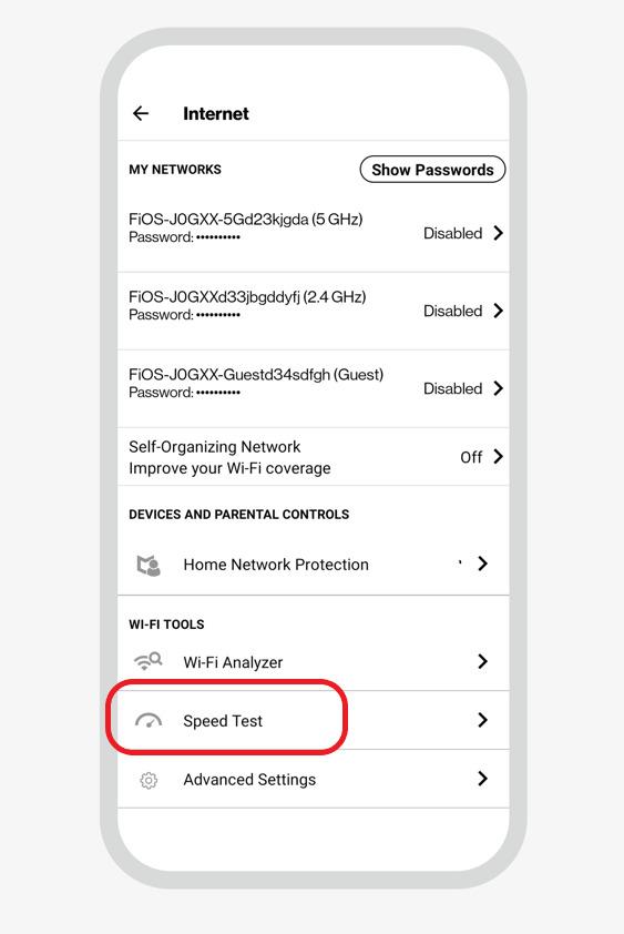 Version Fioz speed test