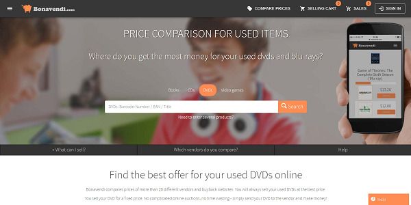 Bonavendi sell DVDs online