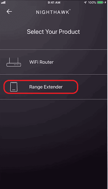 Choose a range extender