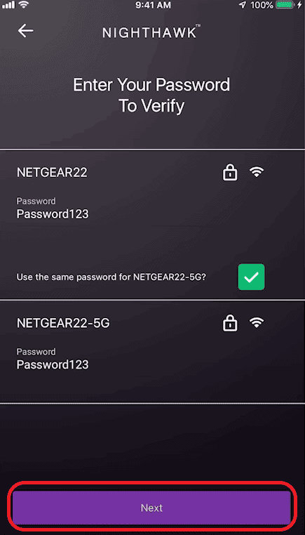 Choose both 2.4G and 5G networks.