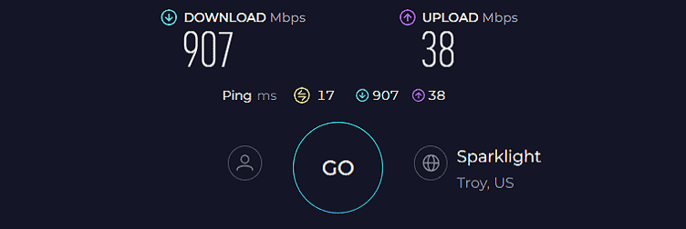 ASUS RT-AX86U Pro Speed Test