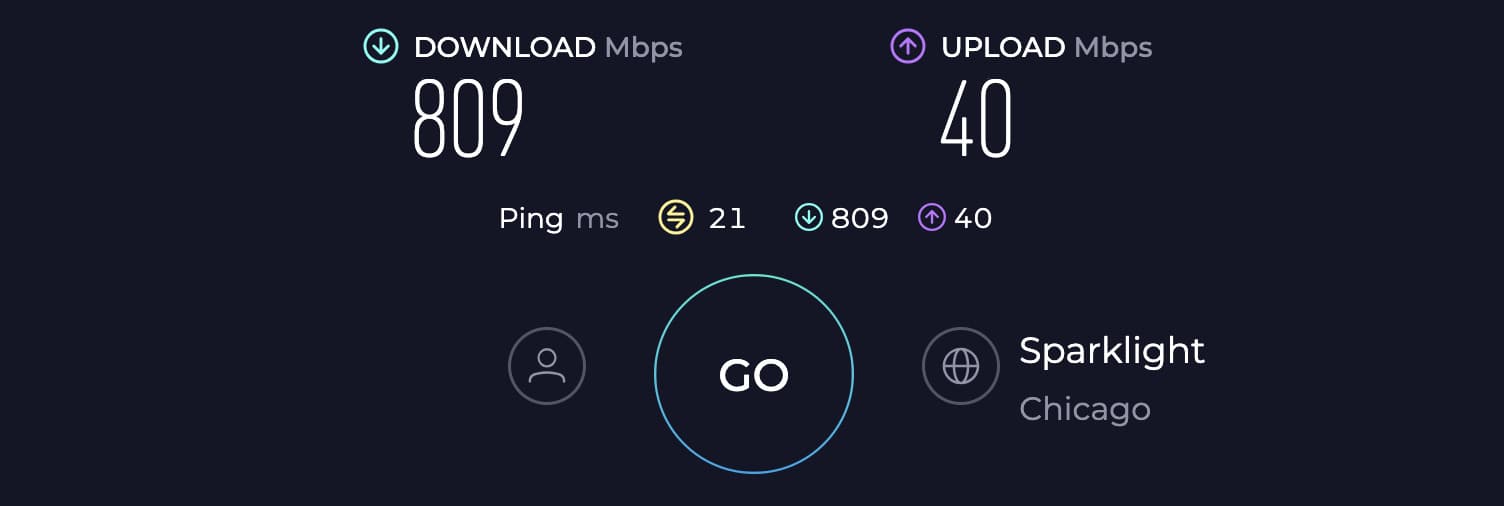 Speed Test of Netgear CAX30S