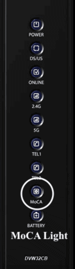 MoCA Light on Spectrum Modem