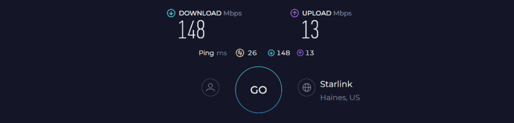 Starlink Router Speed Test