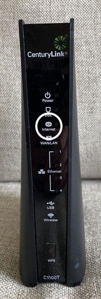 Internet Light on Technicolor Modem