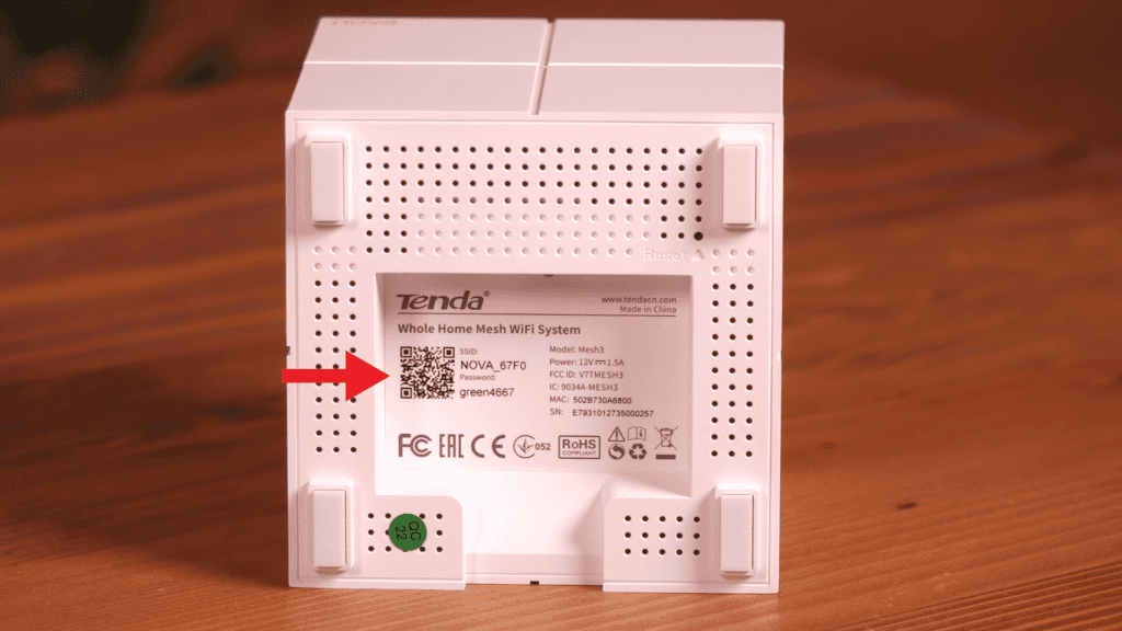 Tenda Nova MW6 Back Look