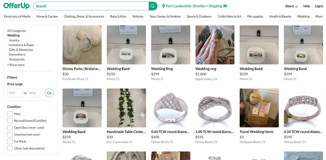 OfferUp Wedding Supplies