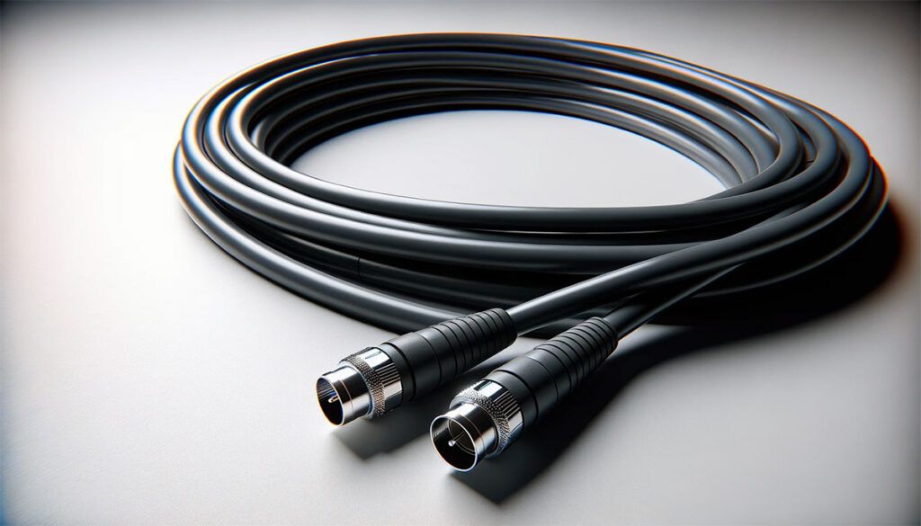 illustration of a coaxial cable