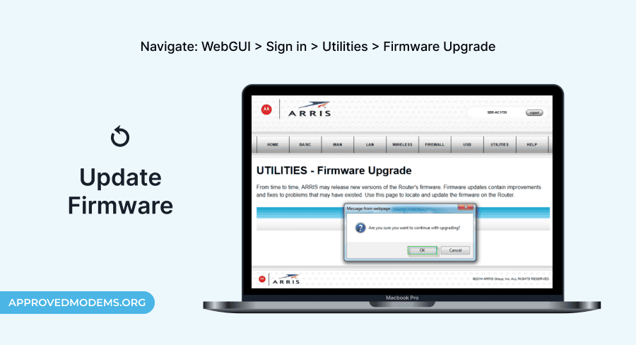 Update WiFi Gateway's Firmware