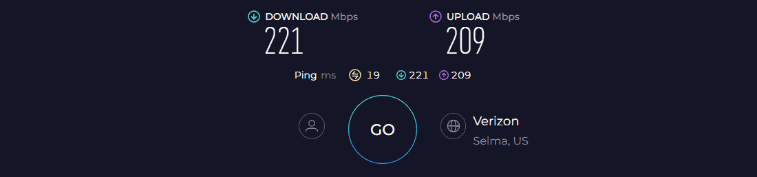 Actiontec MI424WR Speed Test