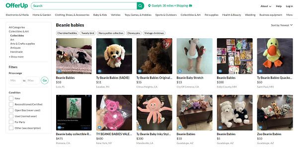 OfferUp Sell Beanie Babies