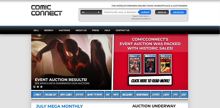 ComicConnect sell comics