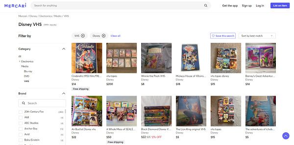 Mercari-Disney-movies