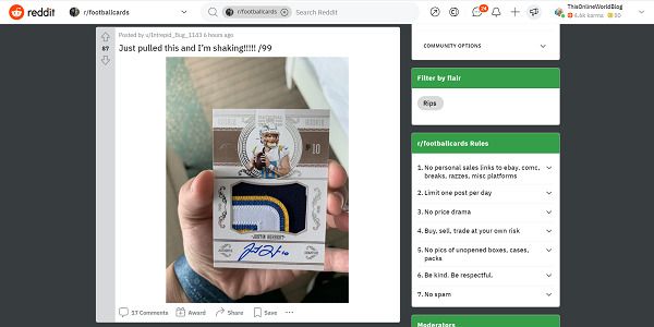 reddit r/footballcards