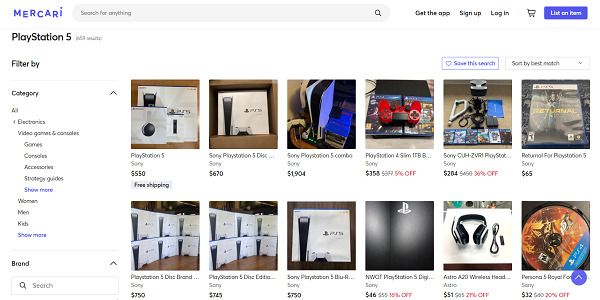 Sell PS5 Mercari