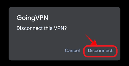 Disconnect VPN