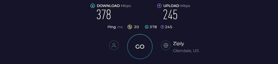 ARRIS NVG468MQ Speed Test