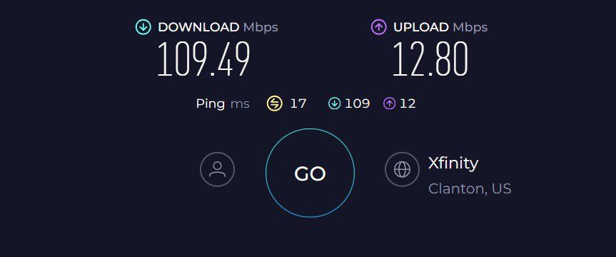 Xfinity xFi Pods Speed Test