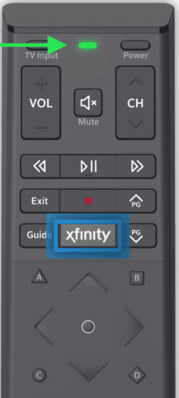 Wait for the LED light to blink green