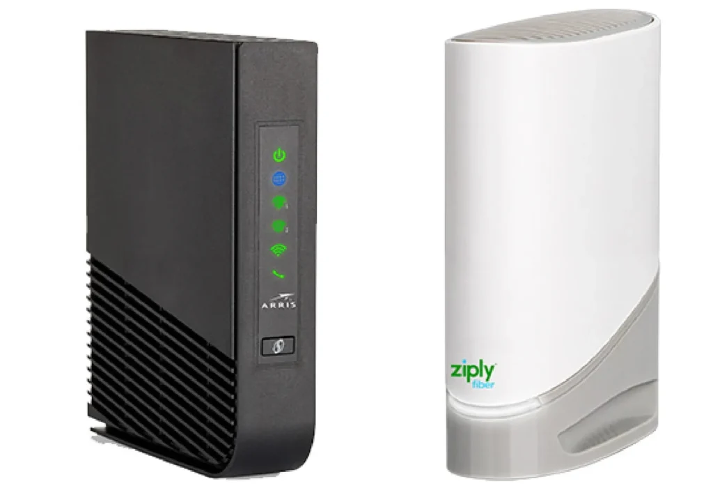 photo of Ziply Fiber devices