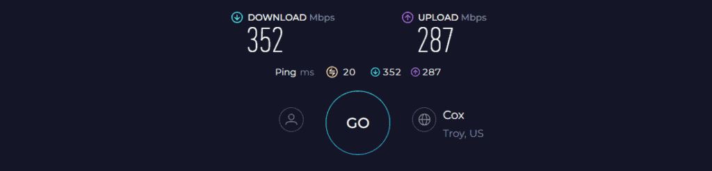 ASUS RT-AX55 Speed Test