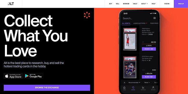 Alt sell sports cards