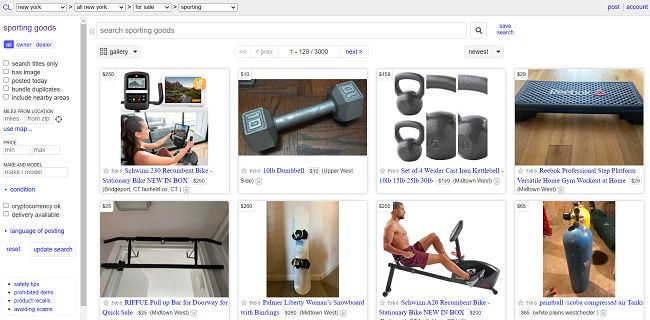 Craigslist-sports-equipment