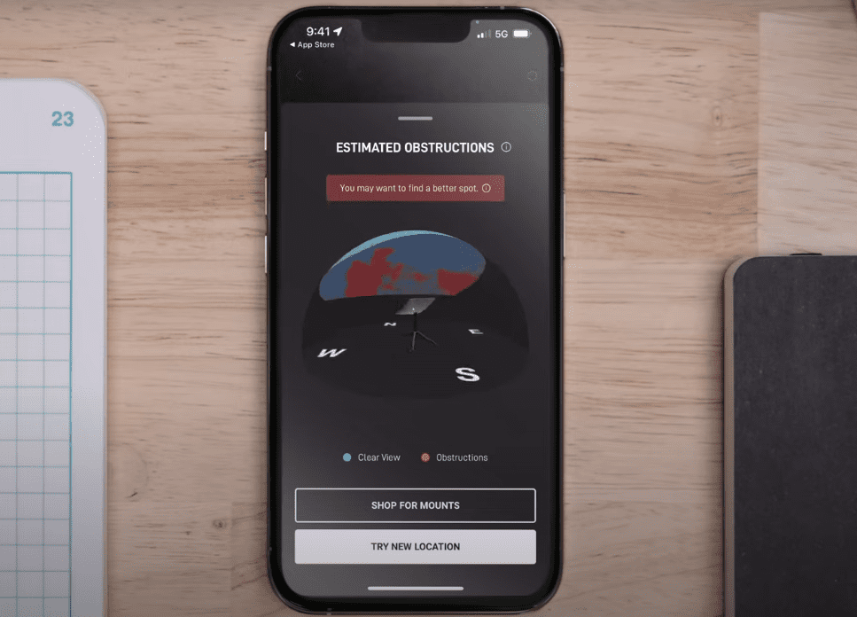 Look for red and blue areas